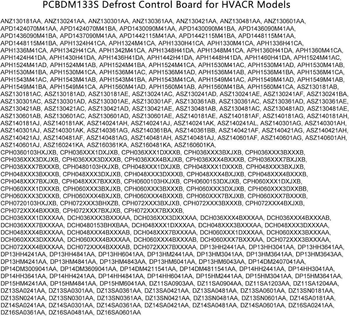 PCBDM133S Defrost Control Board HVACR ANZ130181AA APD1424070M41AA