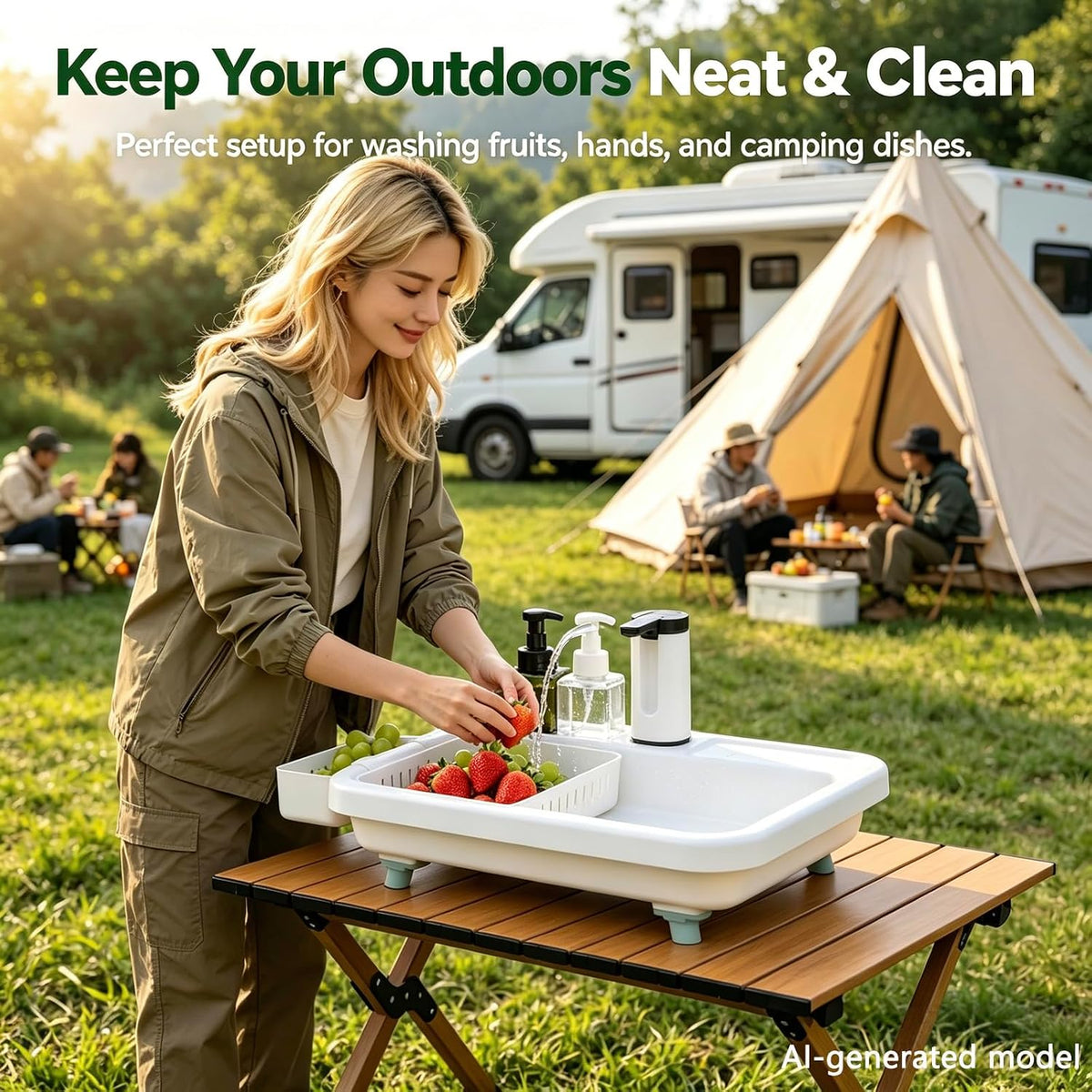 Portable Sink Hand Wash Station,Camping Sink