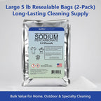 Sodium Percarbonate Powder 5 lbs – Non-Chlorine Oxygen Bleach Alternative & Stain Remover – Multi-Purpose Cleaner for