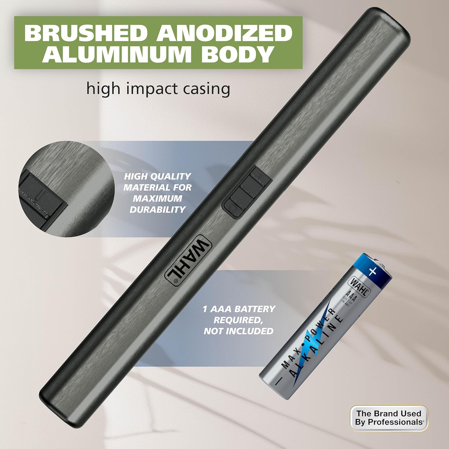 Micro Groomsman Battery Personal Trimmer for Eyebrows, Nose & Ear | Compact Quick Touch-Up Hair Trimmer For Eyebrows