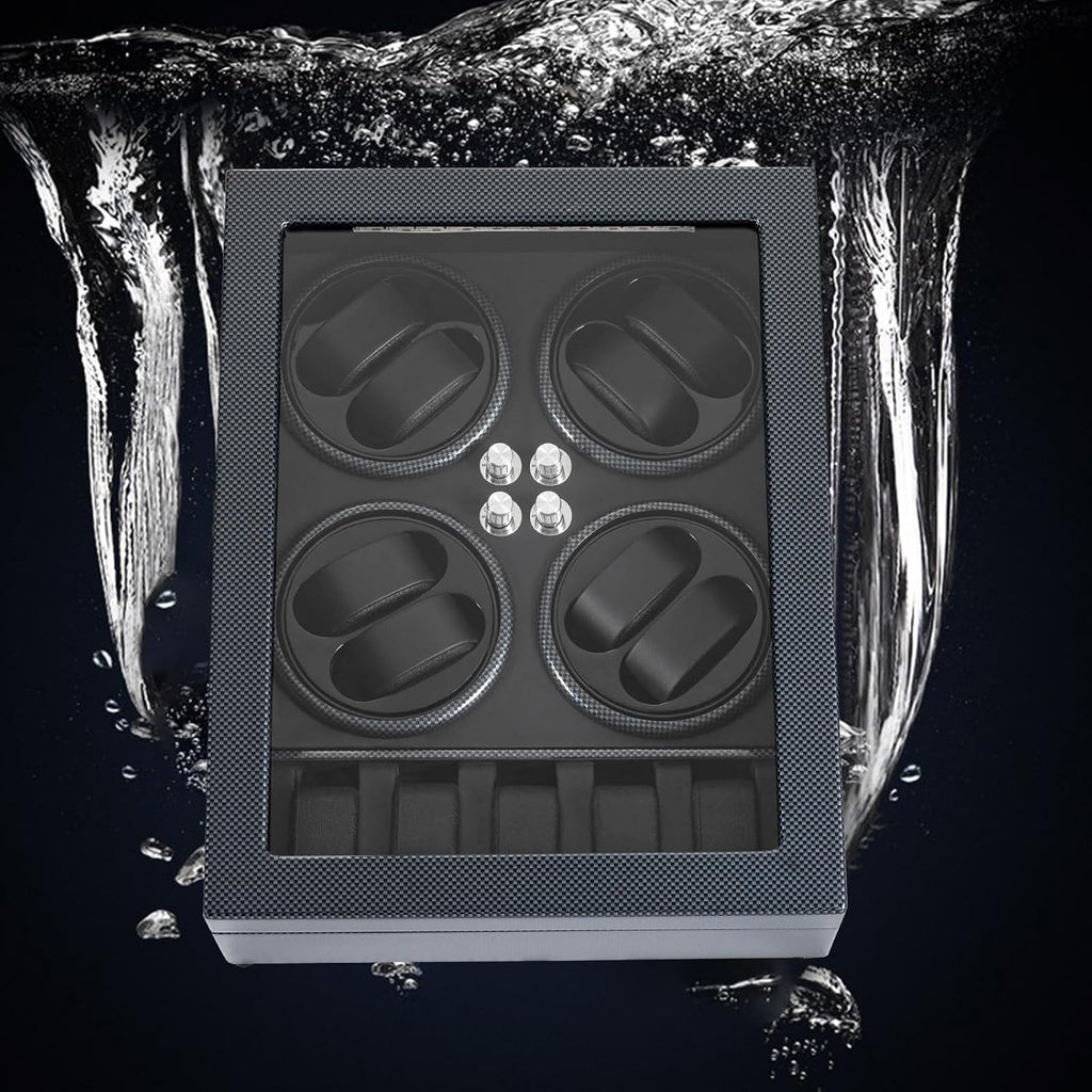 Watch Winder for Automatic Watches, 8+5 Automatic Watch Winder Box Watch Display Organizer Storage Case with Built-in