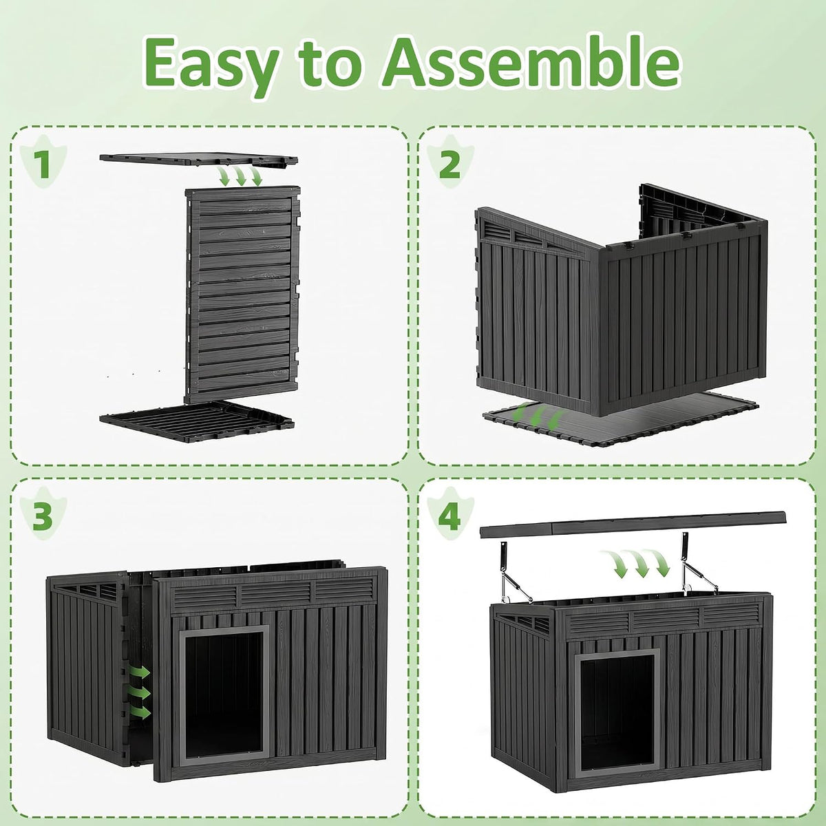 Outdoor Duck/Chicken House, Black