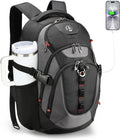 Design Laptop Backpack with USB Charging Port, Travel Backpack Fits 15.6 inches Computer, 31L College School Backpack