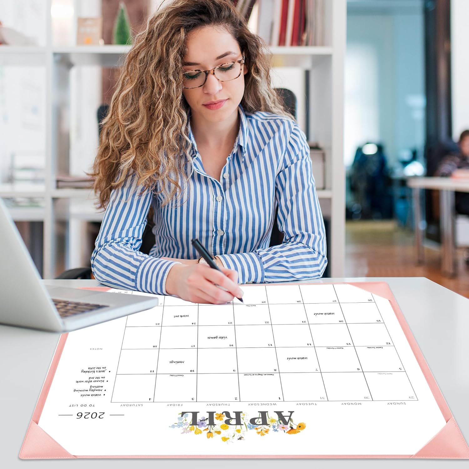 Desk Calendar 2026-2027 - 18 Month Desktop Calendars (Jan 2026–Jun 2027),Large 22x17 Monthly Calendar with Home &