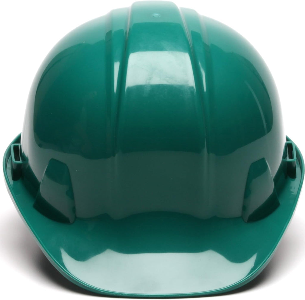 Safety Products HP14135 Sl Series 4 Pt. Ratchet Suspension Hard Hat, Green | High-density Polyethylene Shell, Low