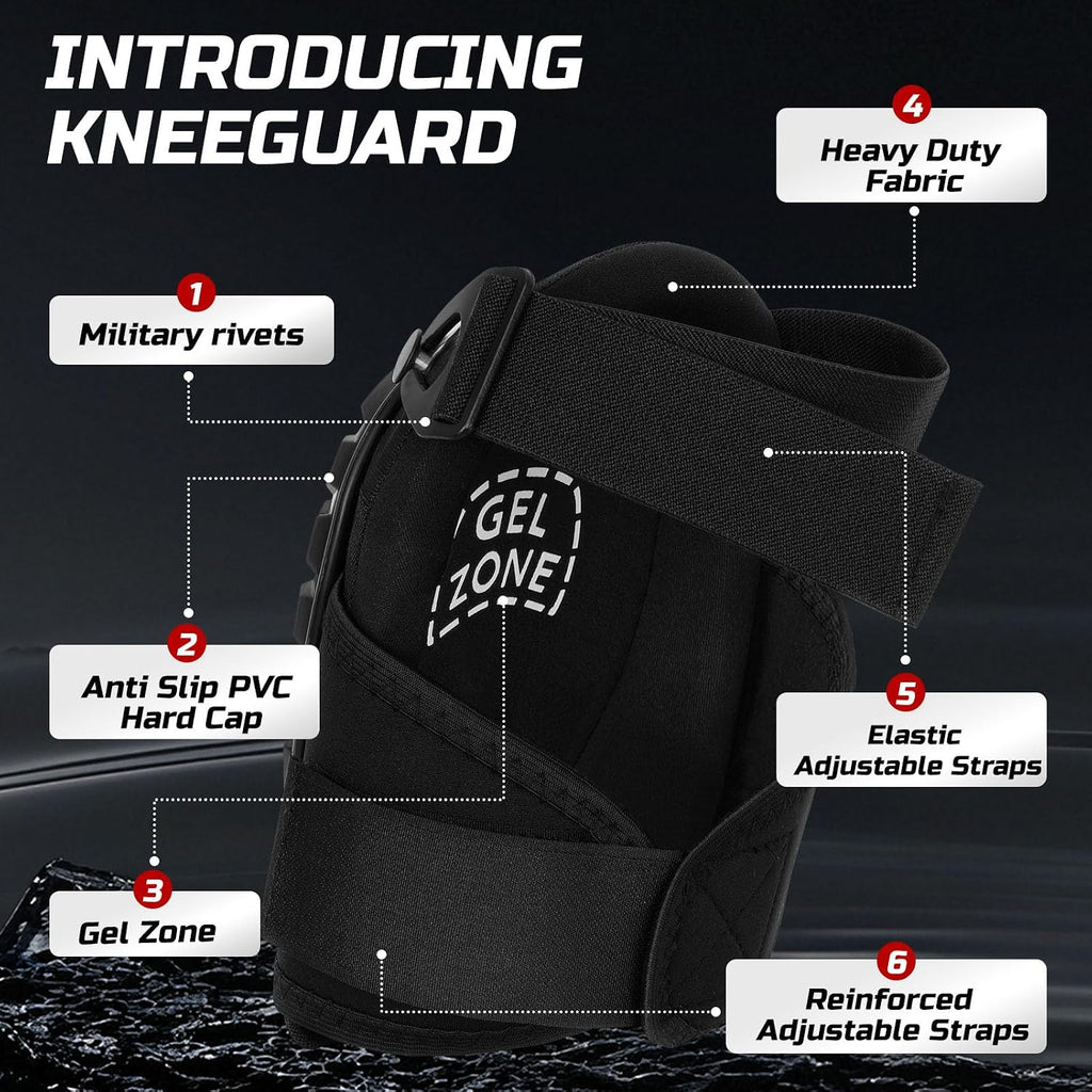 Gel Knee Pads for Work, Professional Knee Pads for Men Women with Soft Foam, Heavy Duty Cap, Adjustable Straps