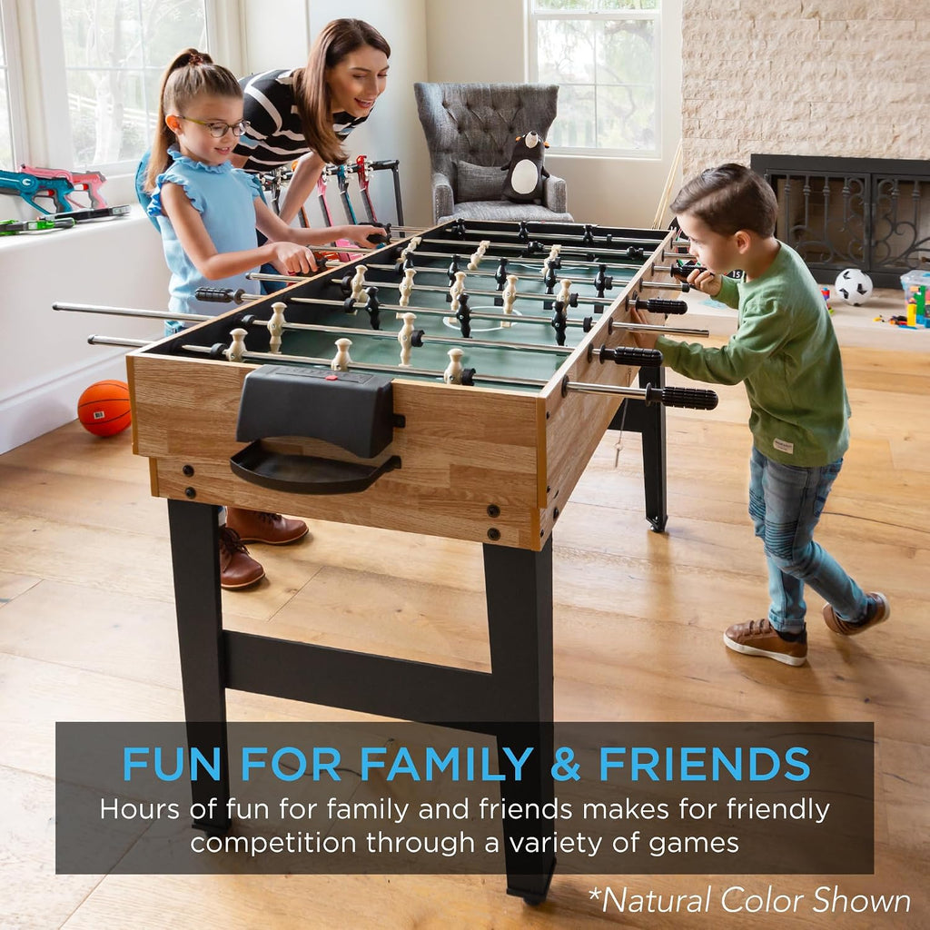 2x4ft Combo Game Table Set for Home, Game Room, Friends & Family w/Hockey, Foosball, Pool, Shuffleboard, Ping Pong