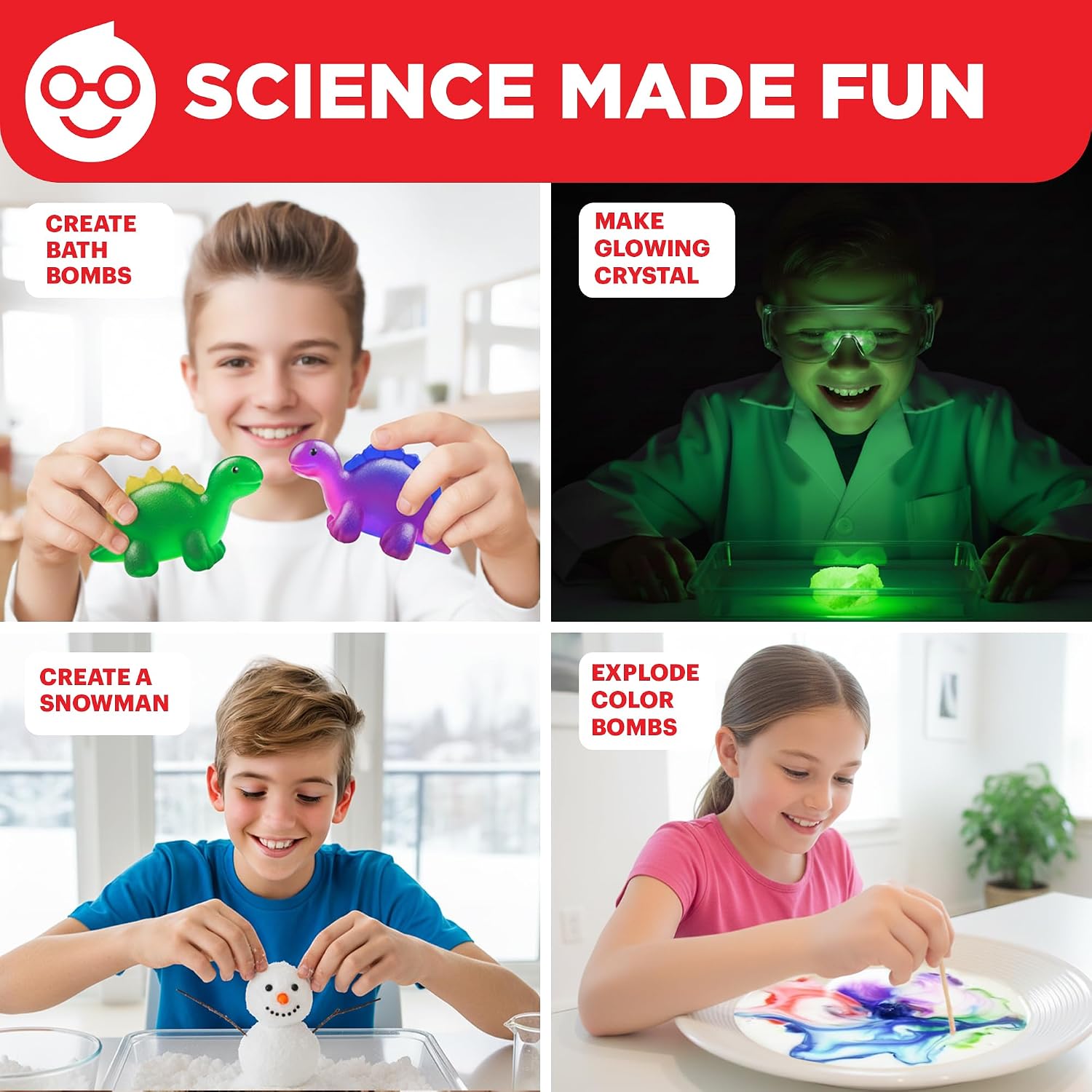 Super Science Experiments Kit for Kids Ages 8+ | Science Kits for Kids Ages 8-12, Birthday Gift Ideas for Boys &