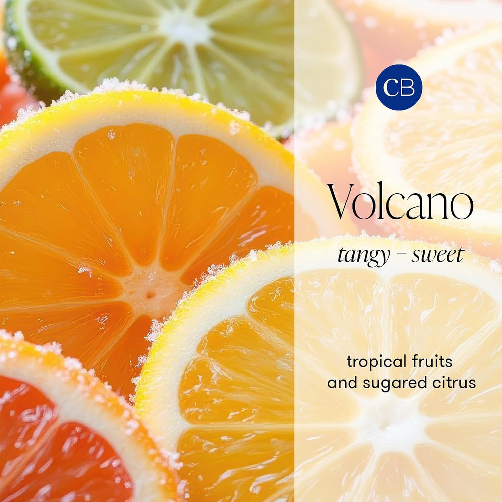 Volcano Multi Surface Wipes - Multi-Purpose Cleaning Wipes with Grapefruit & Tangerine Essential Oils - Safe for
