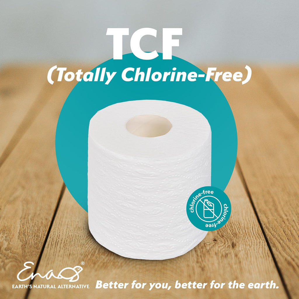 100% Bamboo Toilet Paper Bulk [2-ply, 450sheets, 24 Rolls] Tree free Bath Tissue, Biodegradable, Soft and Strong