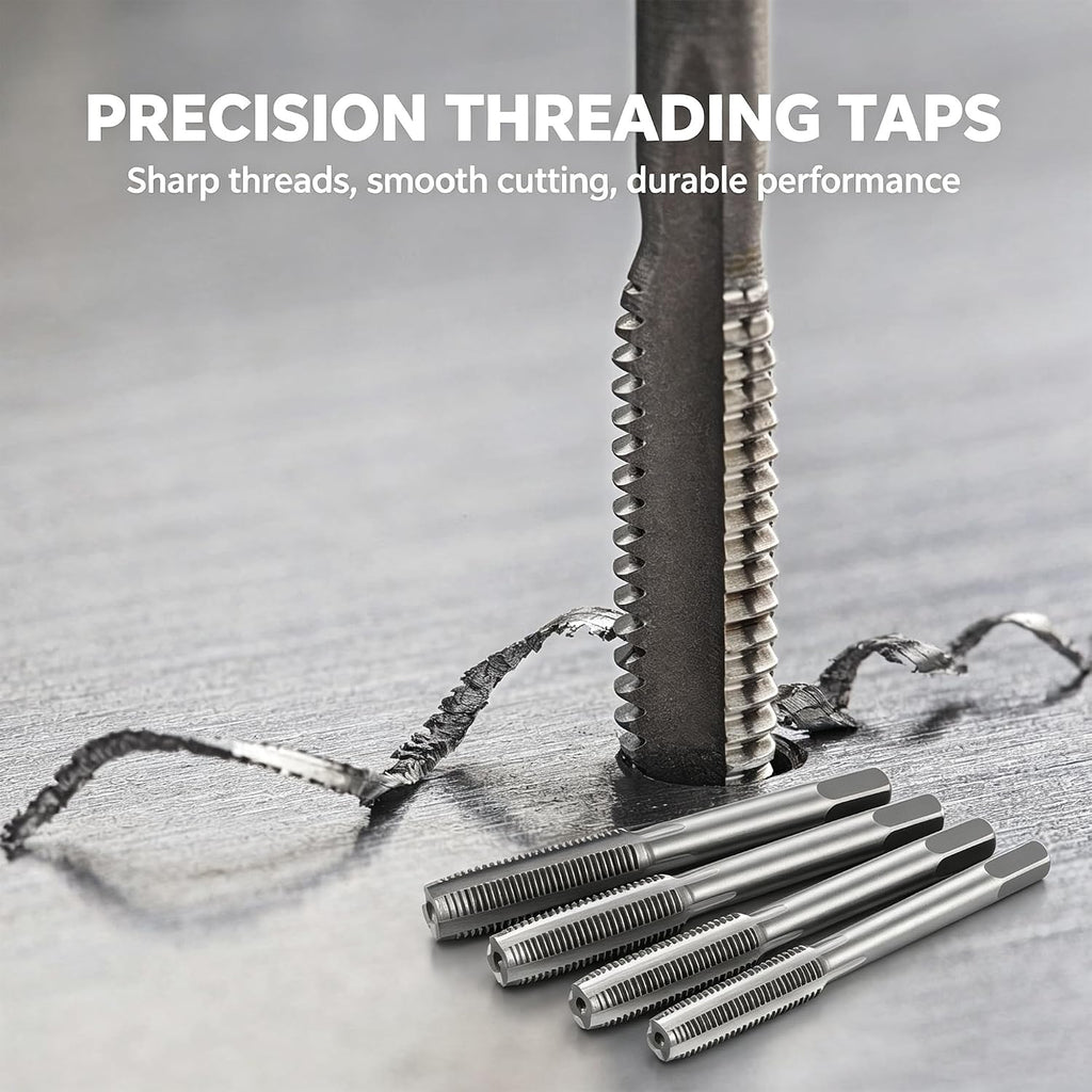 Anfrere 80pcs Tap and Die Set for Cutting External and Internal Threads