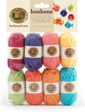 BonBons Yarn Pack Brights | Small, Colorful, Lightweight Yarn Skein Pack for Colorwork, Embroidery, Friendship