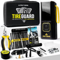 All-in-One Tire Repair Kit with Air Compressor – 150 PSI Portable Cordless Tire Inflator & Plug Kit – Flat Tire