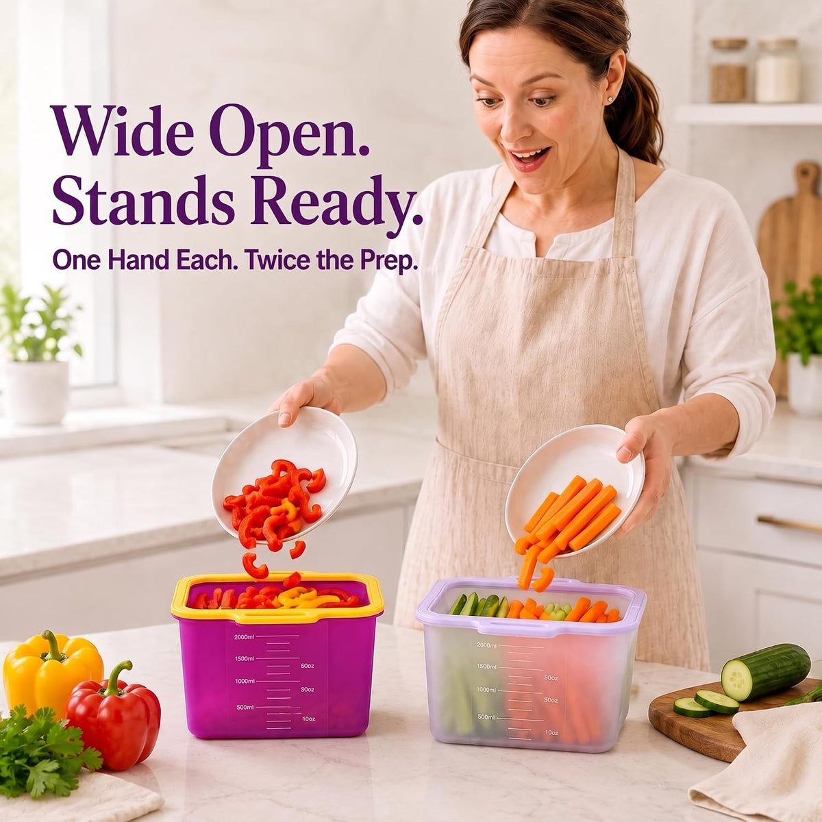 Magnetic Fast Seal Reusable Silicone Food Storage Bag, 68 oz