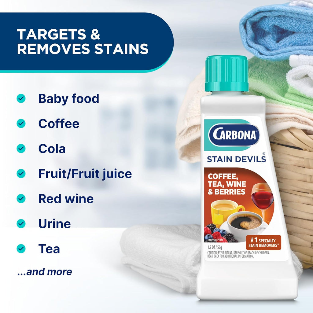 Stain Devils Spot Cleaner & Stain Remover for Clothes, Set of 4