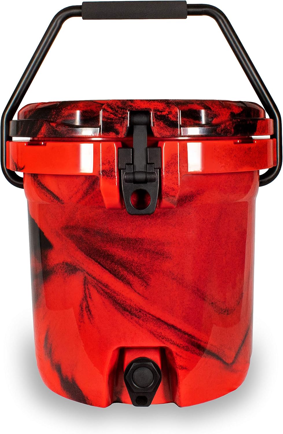 Camo 5 Gallon Drink Dispenser Cooler with Spigot (Red & Black)