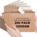 200 Pcs 6.5 x 4.5 Rigid Mailers with Self Seal Envelopes Stay Flat Photo Mailers Sports Cards Rigid Envelopes for