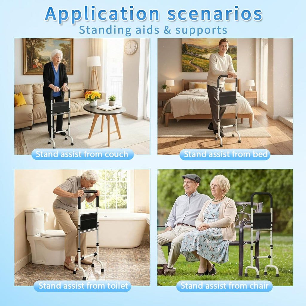 Stand Assist Aid for Elderly from Chair Couch Standing Aids & Supports Walking Cane Adjustable Cane, Mobility Aids