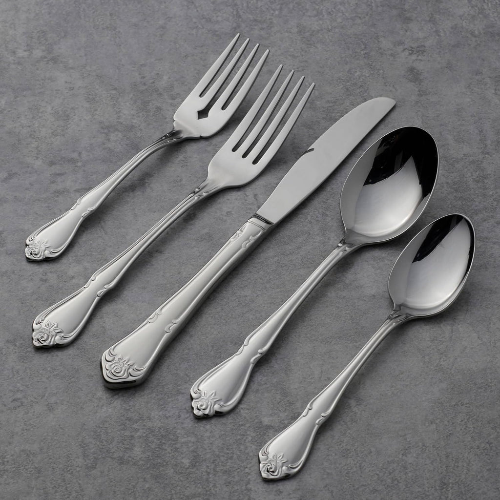 True Rose Dinner Forks,silver set of 4