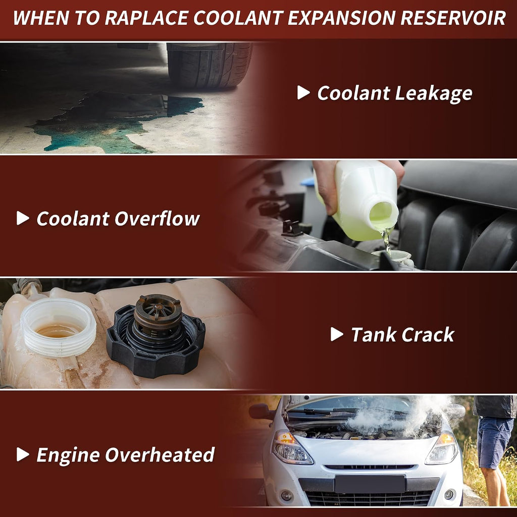 Coolant Expansion Reservoir Tank with Cap Hose for Nissan Altima 2013-2019 for Nissan Maxima 2016-2018 603-780 Engine Radiator Coolant Overflow Reservoir Recovery Tank 217103TA0A