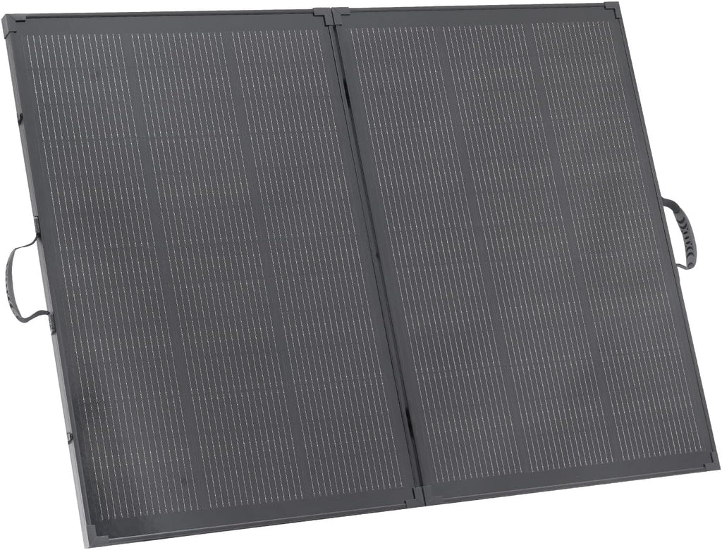200W Foldable Solar Panel with Frame, 23% High-Efficiency Portable Monocrystalline Solar Panel Charger with 30A PWM