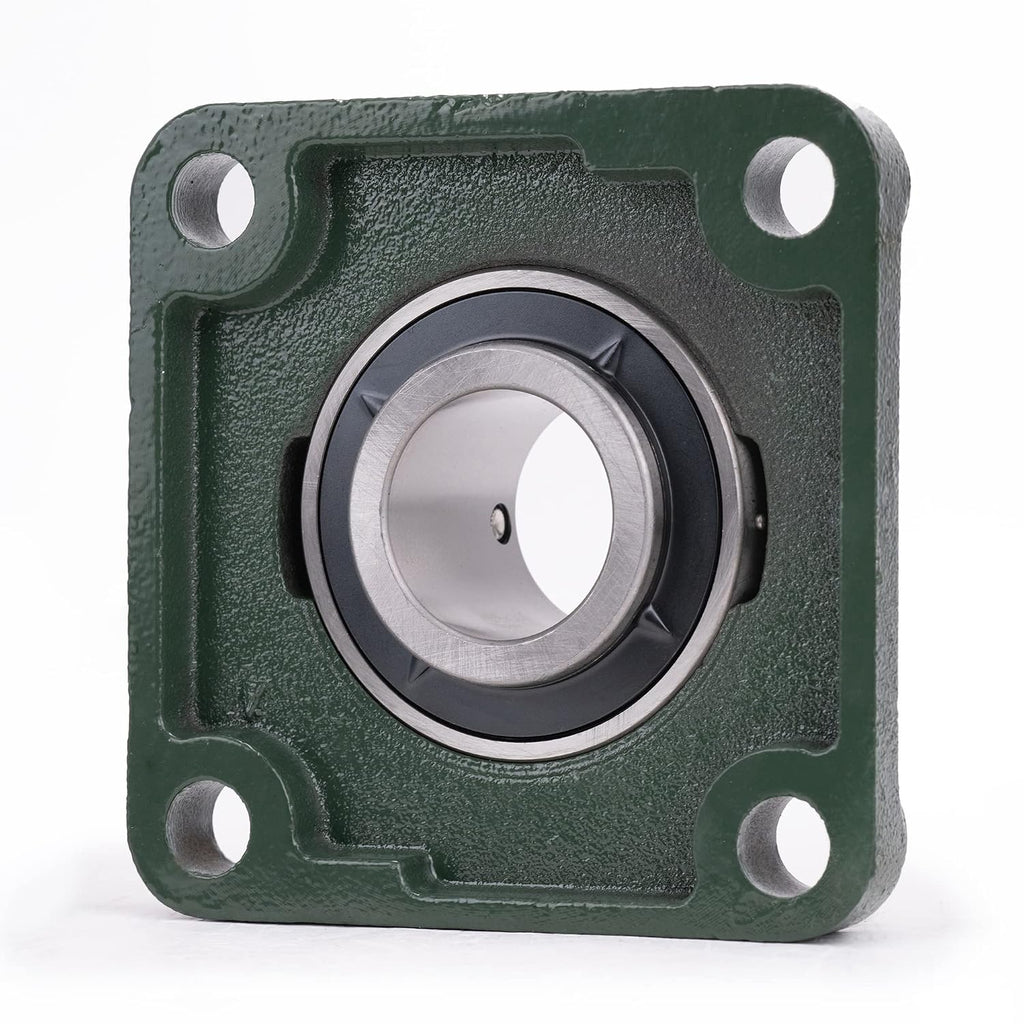 XIKE 2 Pcs UCF209-26 Bore 1-5/8" Pillow Block Square Flange Mounted Ball Bearings.