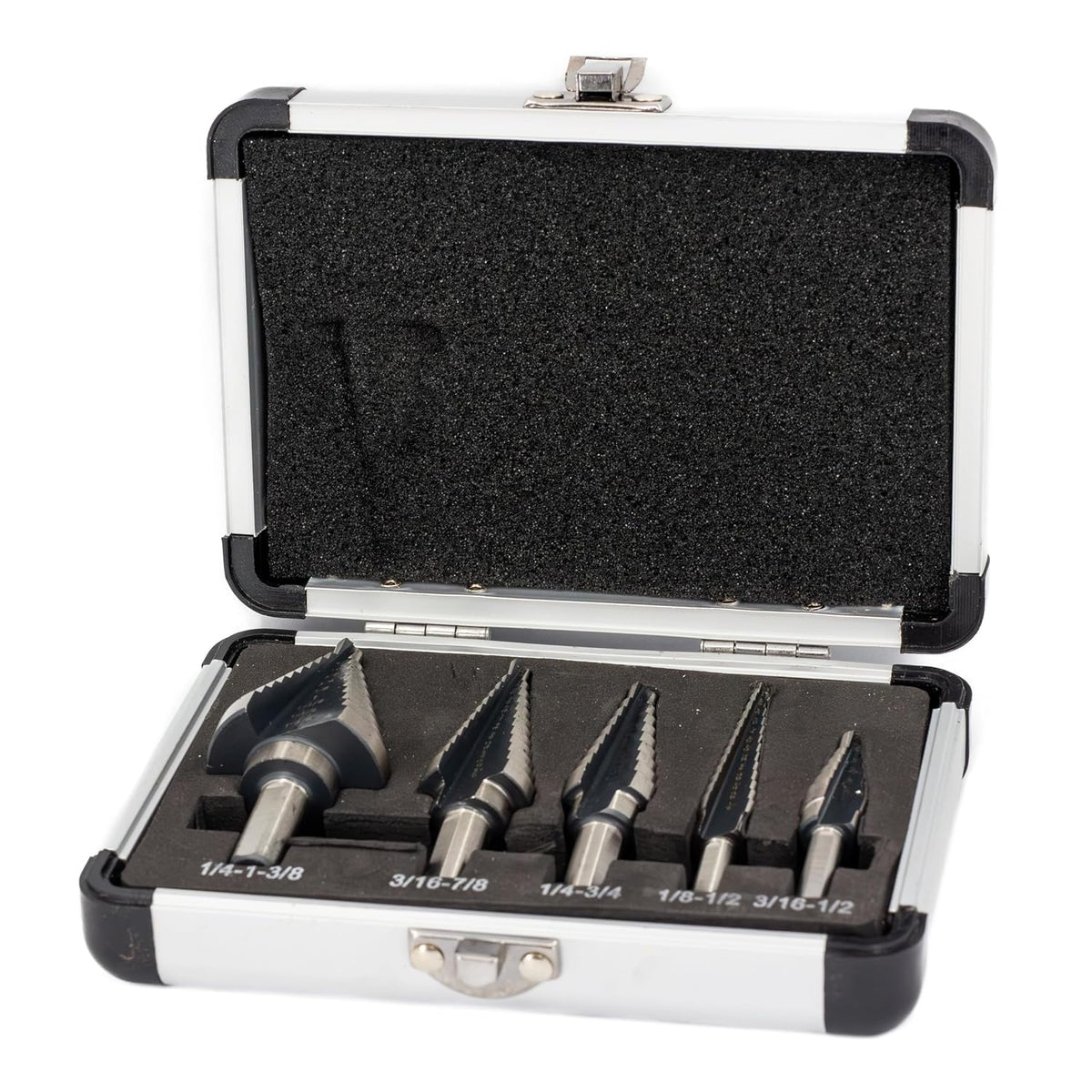 Drill America 5 Piece High Speed Steel Step Drill Bit Set (#1- #5), VAC Series