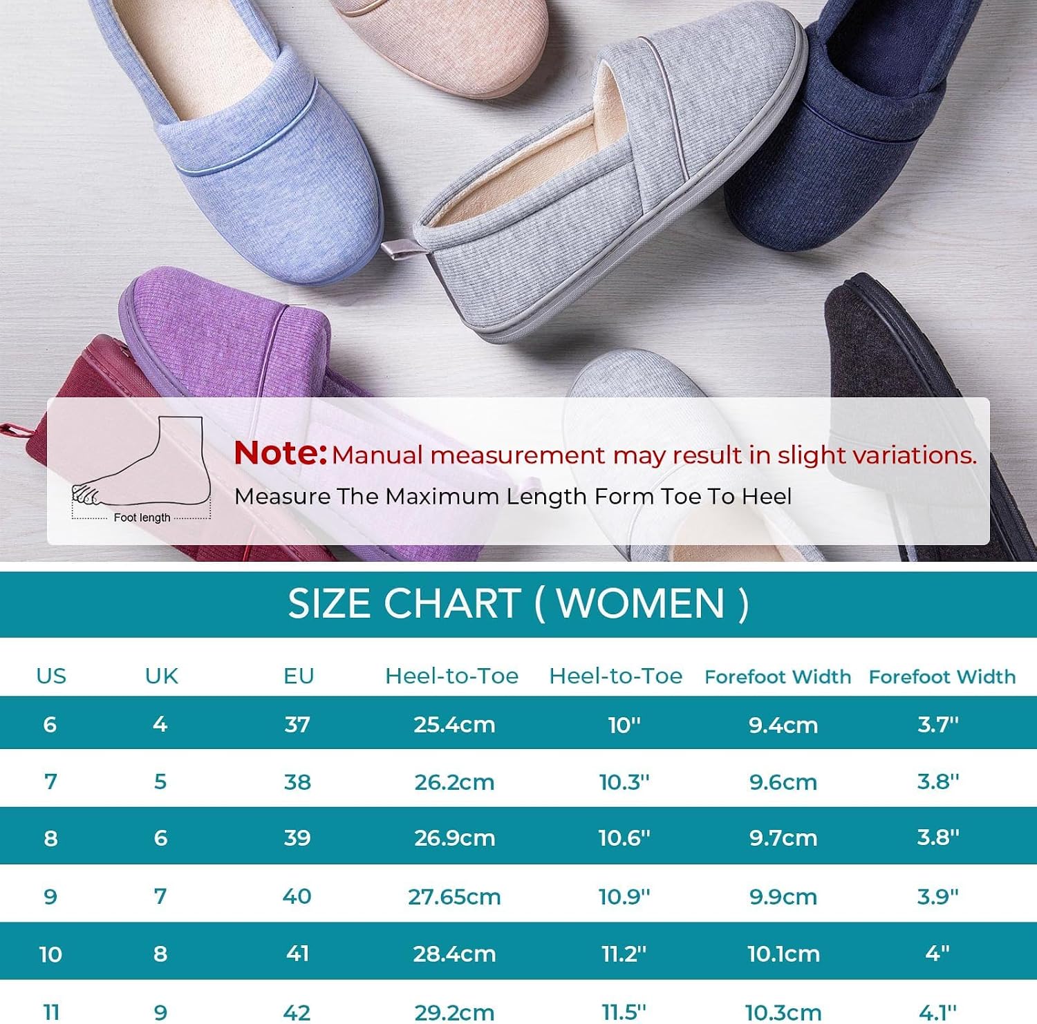 Women's Comfy Loafer Slippers Memory Foam Non-slip House Shoes | Indoor,outdoor,memory foam,lightweight,soft terry