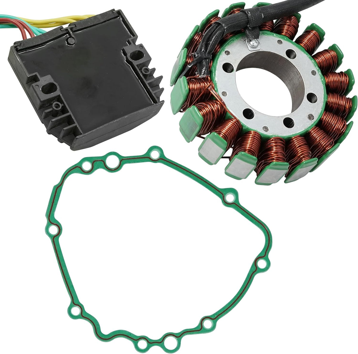 Caltric Stator & Gasket Rectifier Regulator Compatible With Honda Cbr600Rr 2003 2004 2005 2006