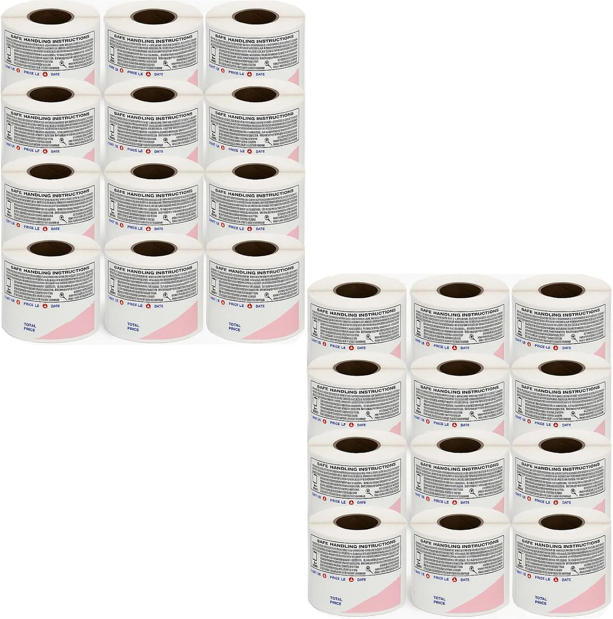Globe Ishida Scale Label GL-4164 UPC Labels with Safe Handling | 64mm x 59mm | Barcode Printing Sticker Rolls