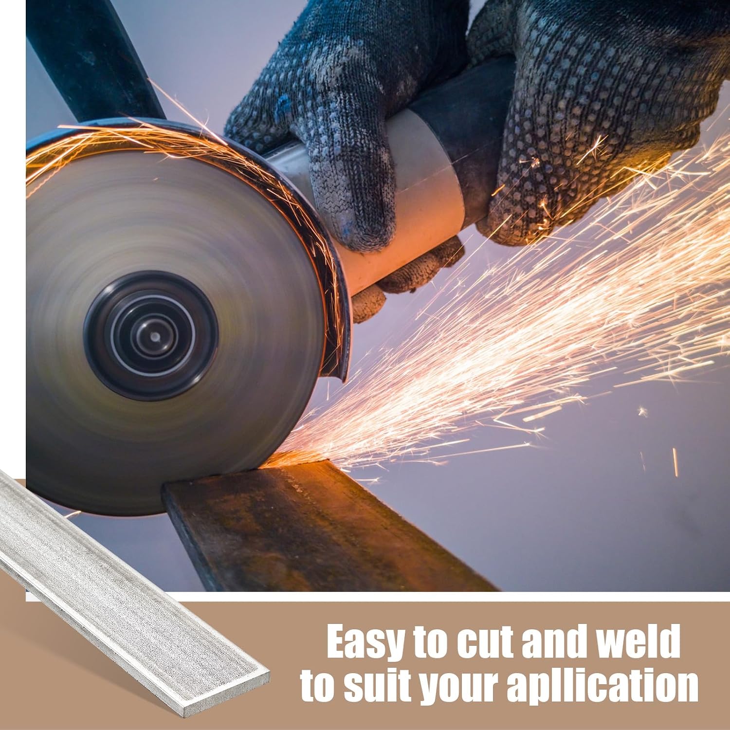 2 x 1/4 x 48 Inch Steel Flat Bar Metal Stock Hot Rolled Steel Plate Solid Plain Metal Flat Bar Stock
