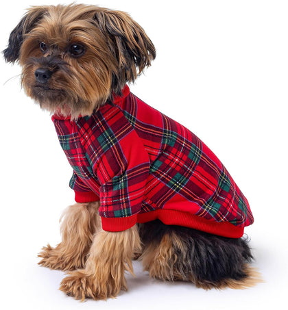 Thermal Jacket Clothes Fleece Lined Sweater for Dogs, Puppies, Warm Coat Bodysuit Onesie One Piece Vest Pet Jammies