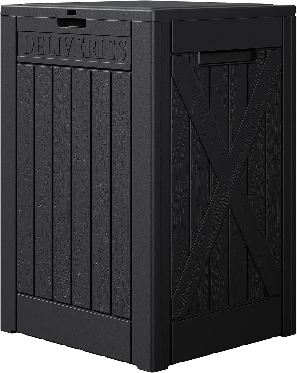48 Gallon Package Delivery Box Outdoor Secure Lockable | Waterproof Deck Box PP Material Storage Container, Designed