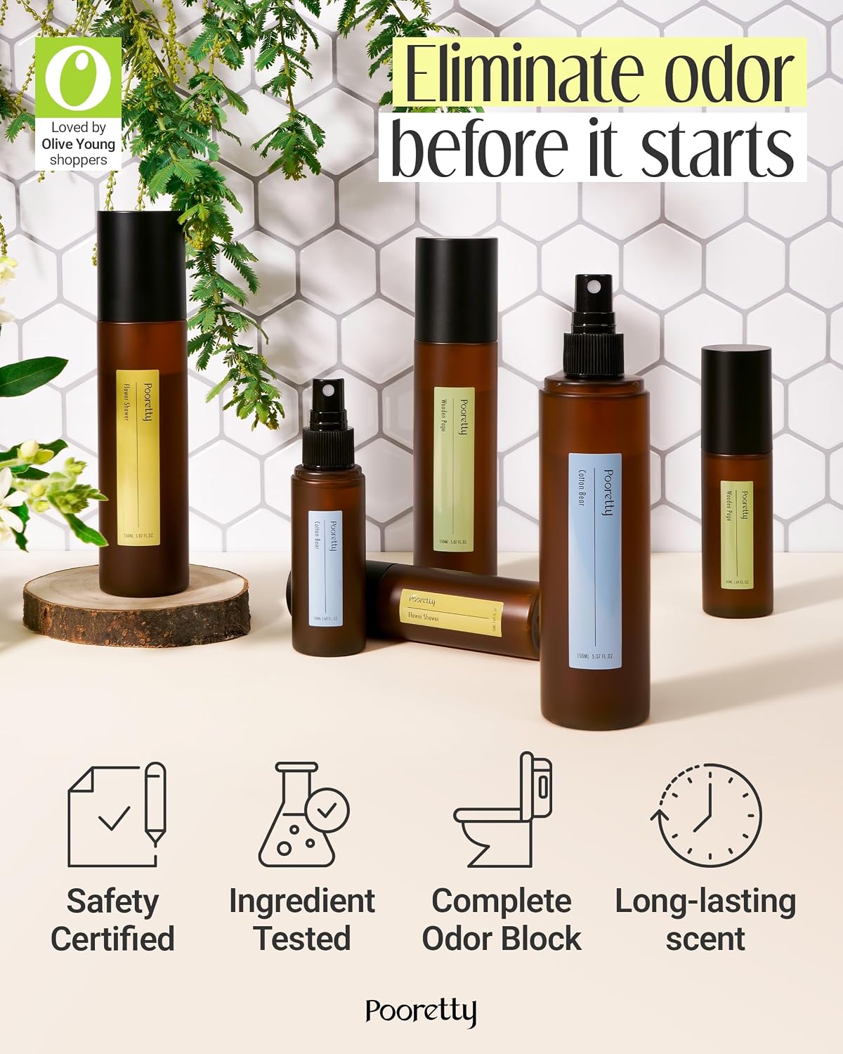 Pre-Poop Toilet Spray, Eucalyptus Bergamot Deodorizer, 1.69 Fl Oz