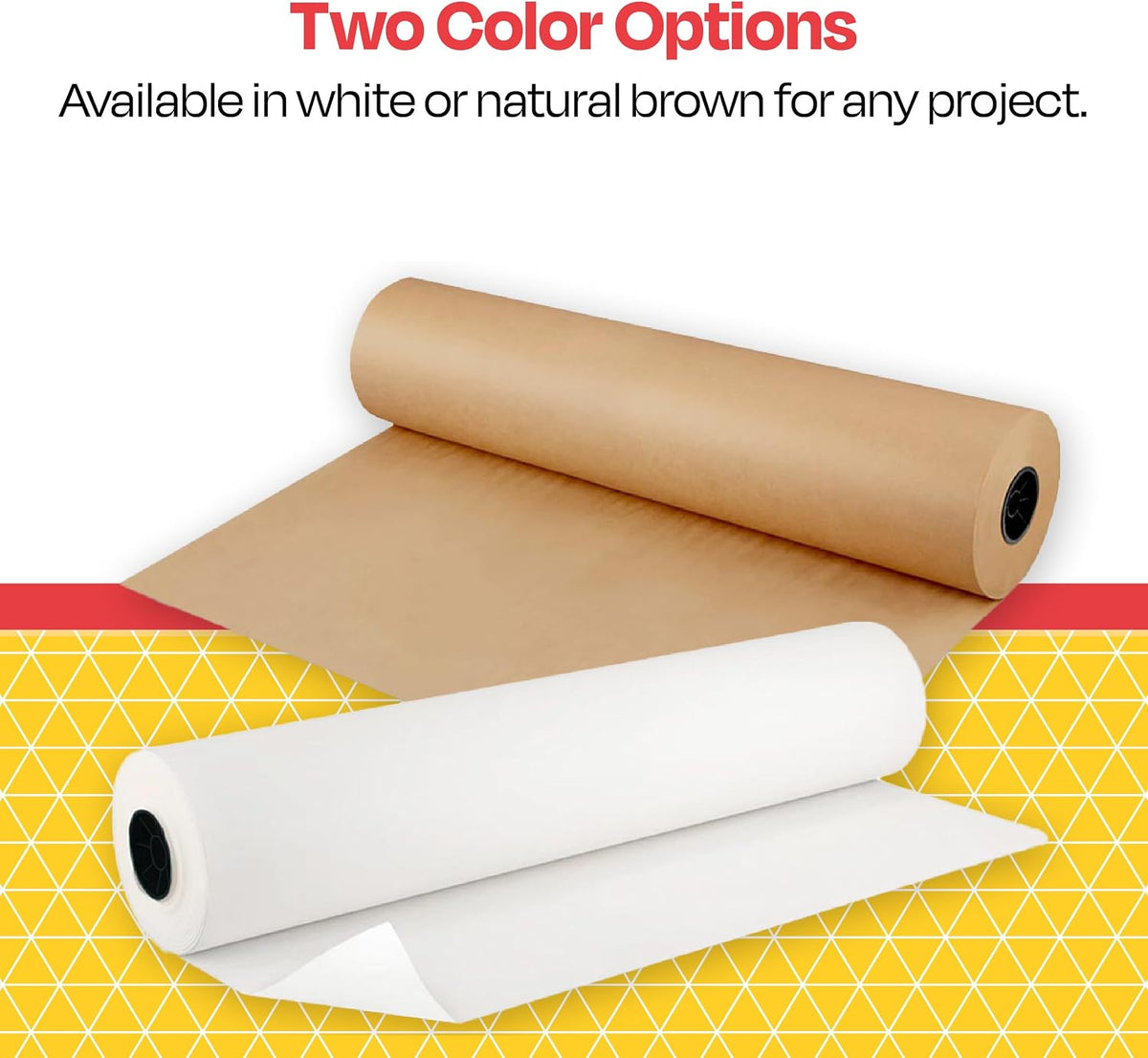 Butcher Kraft Paper Roll, 40 lb, 30 Inches x 1000 Feet, White