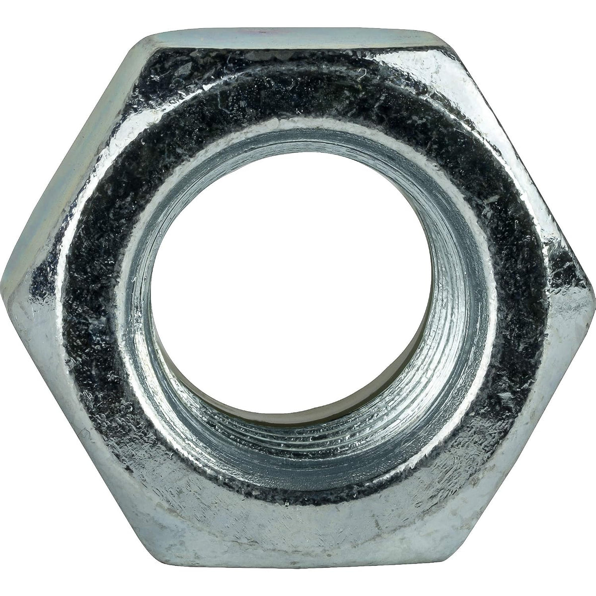 Fastenere Nylon Insert Hex Lock Nuts - #8-32 Grade 2 Zinc, Clear Finish, Corrosion-Resistant, Durable Hardware Nuts for Secure Fastening, Locking Nut, (100-Pack)