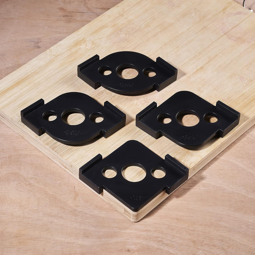 Pack of 4 Radius Jig Router Templates Corner Radius Routing Templates,Routing Rounded Corners Router Bit Templates