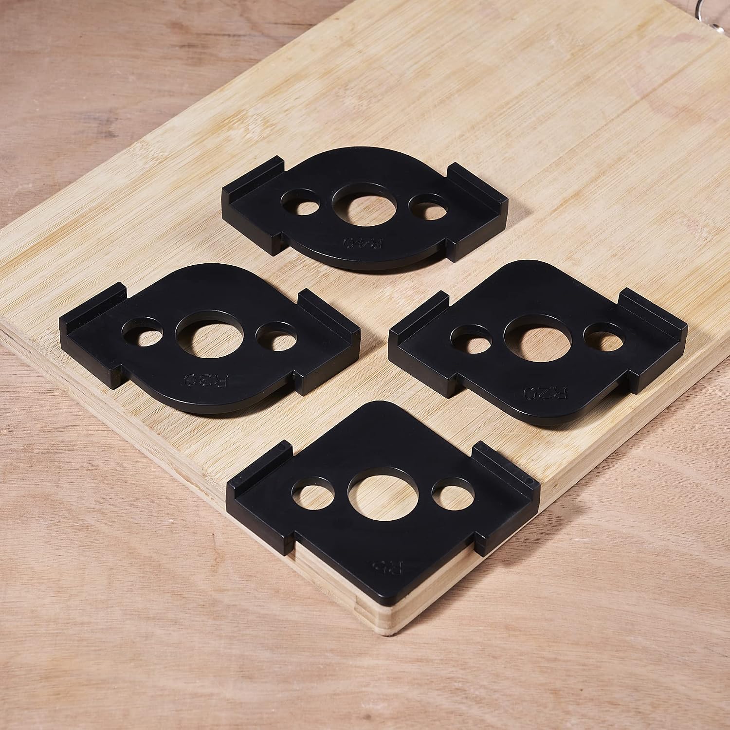 Pack of 4 Radius Jig Router Templates Corner Radius Routing Templates,Routing Rounded Corners Router Bit Templates