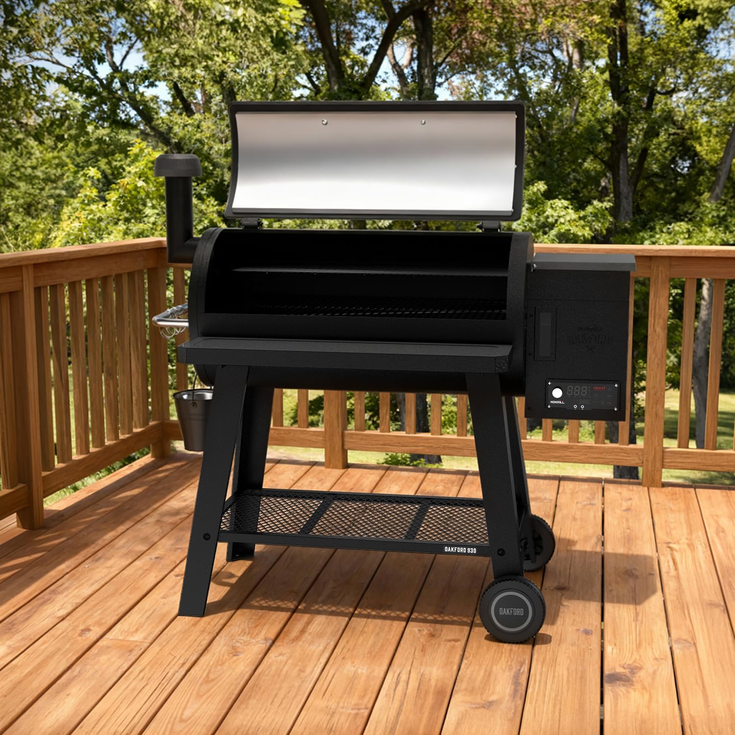 Oakford 930 Wood Pellet Smoker Grill with I-Site View Indicator & Smart App