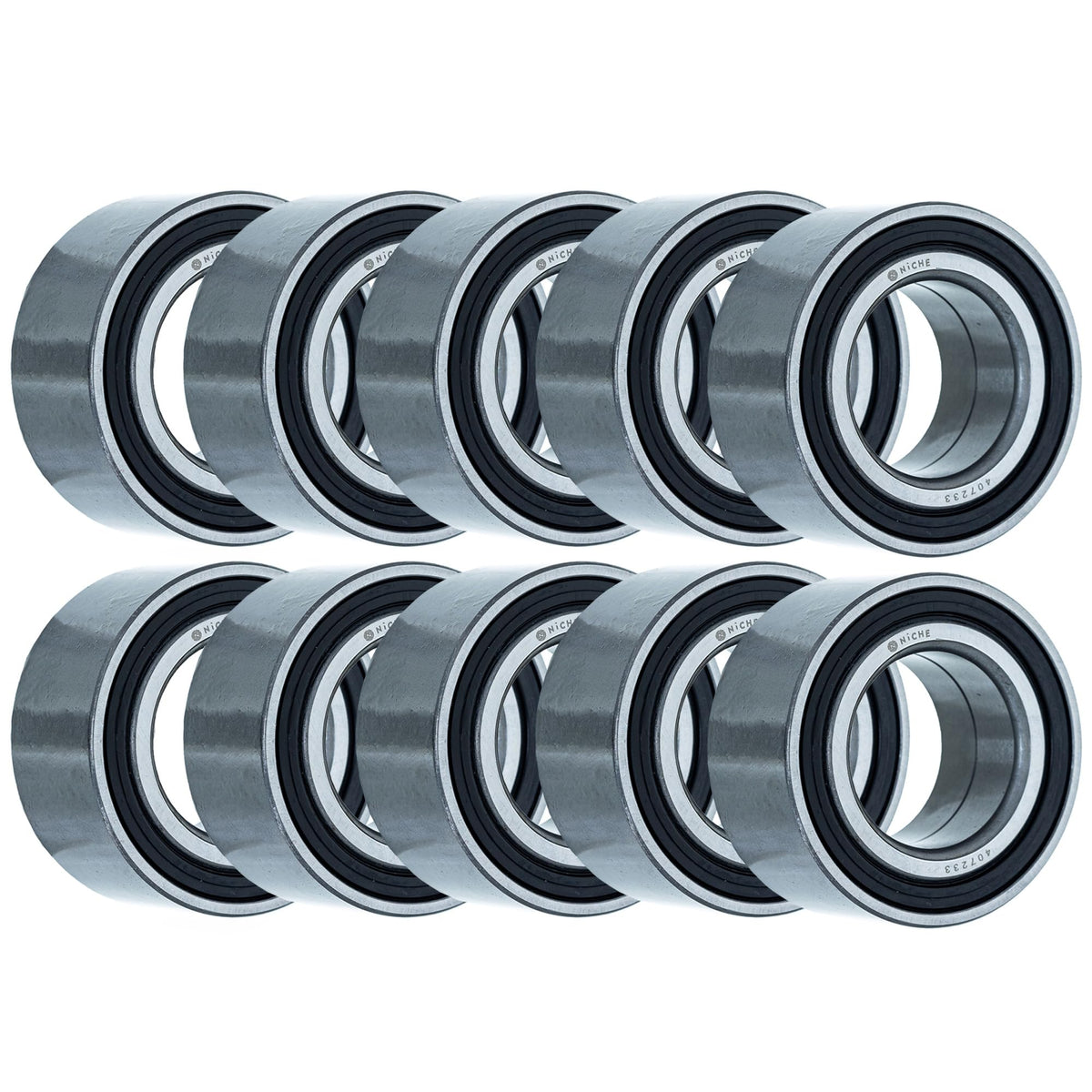 NICHE Wheel Bearing 40x72x33mm Double Row Angular Contact 10 Pack