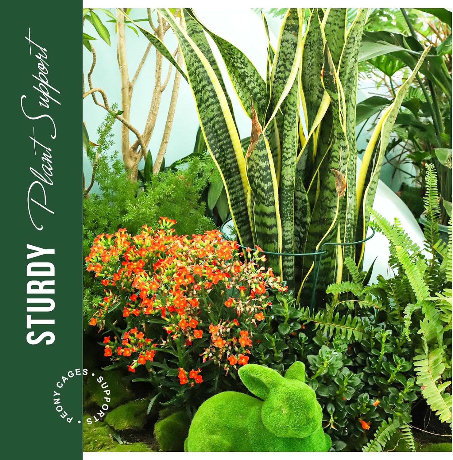 Plant Support Stakes, 4 PCS Plant Stakes, Plant Support, Peony Cages and Supports, Garden Stakes, Plant Stakes for