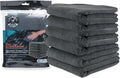 MIC35306 Workhorse Professional Grade Microfiber Towel, Black (16 in. x 16 in.) (Pack of 6)