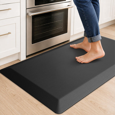 Anti Fatigue Kitchen Mats for Floor, 3/4 Inch Thick, Black