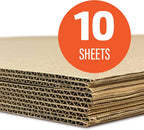 32" x 40" Kraft Two Sided (C-Flute) Corrugated Project Sheets, Cardboard Sheets, Flat Packing Inserts, Crafts, Pads