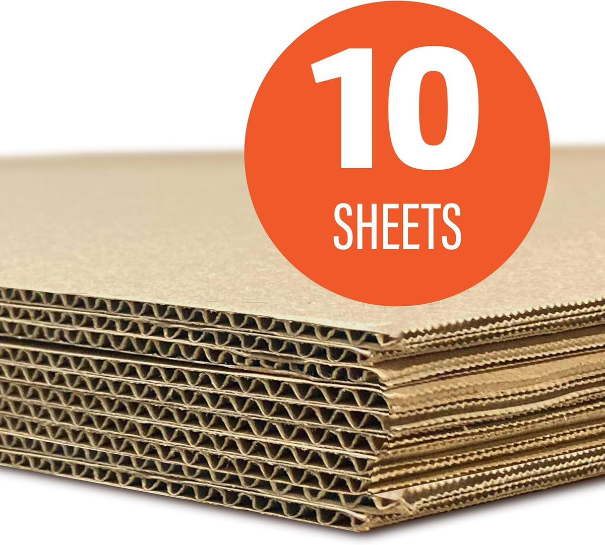 32" x 40" Kraft Two Sided (C-Flute) Corrugated Project Sheets, Cardboard Sheets, Flat Packing Inserts, Crafts, Pads