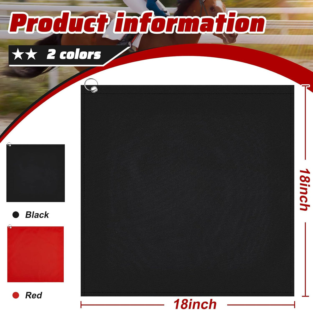 48" Horse Training Flag Horse Training Equipment with 4 Feet Replacement Flags and Telescopic Handheld Flagpoles