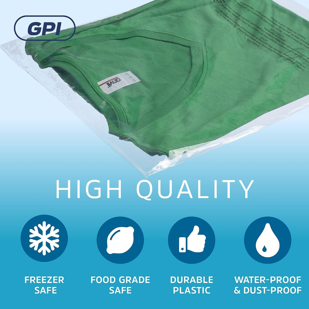 20" x 20" Self Seal Poly Bags, Extra-Large, 100 Pack, 1.5 Mil, for Shipping