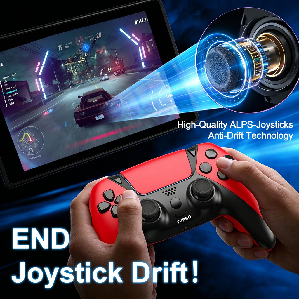 Alternative for Luna Controller for Fire TV Stick, Wireless Turbo Gamepad with ALPS Joysticks No Drift for Cloud