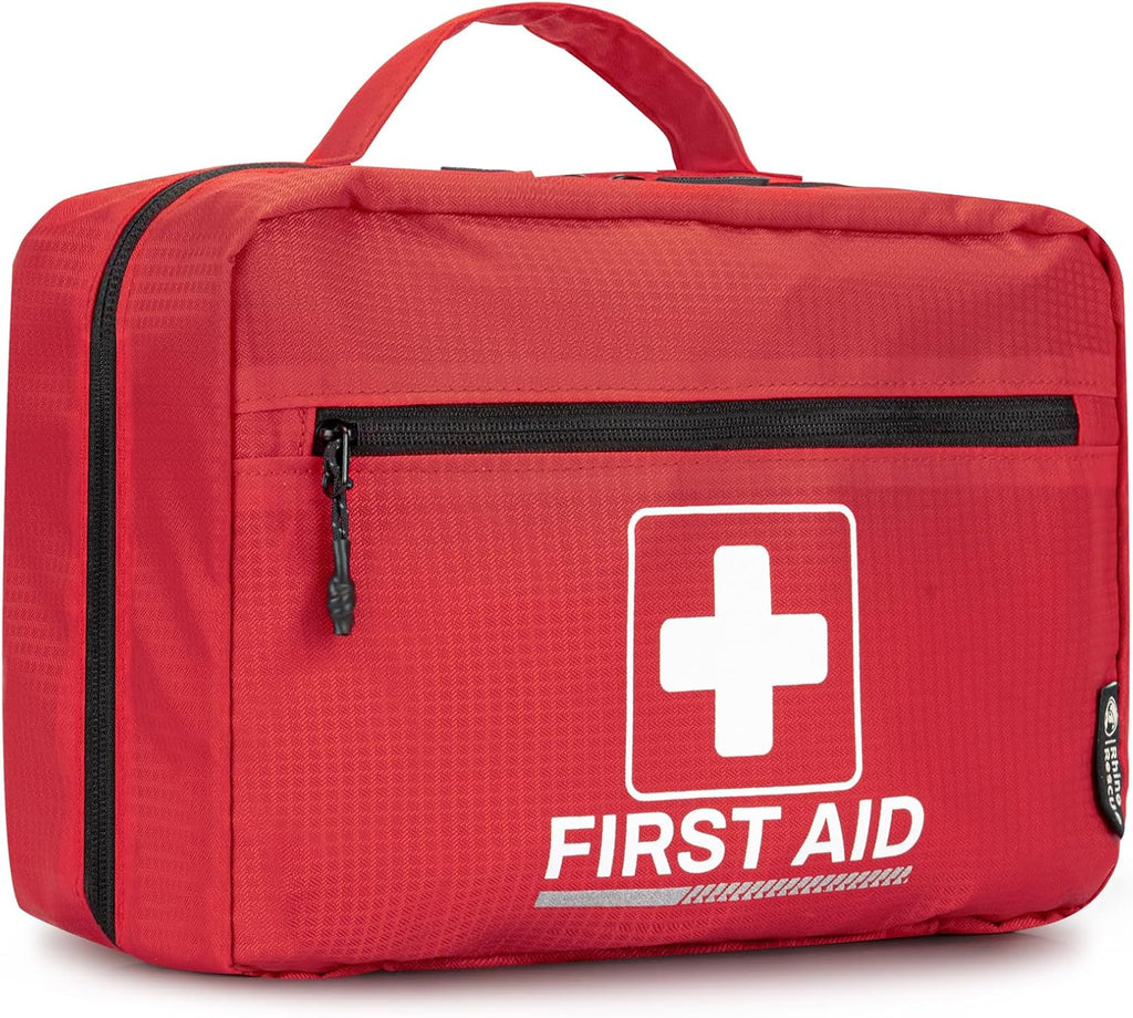 240 Piece All-Purpose First Aid Kit, Home & Office Professional Medical Supplies, Ideal for Emergency, School