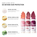 Sunset Pack Tinted Lip SPF 30, 0.15 oz (3-Pack)